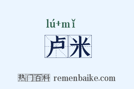 卢米是什么意思的图片